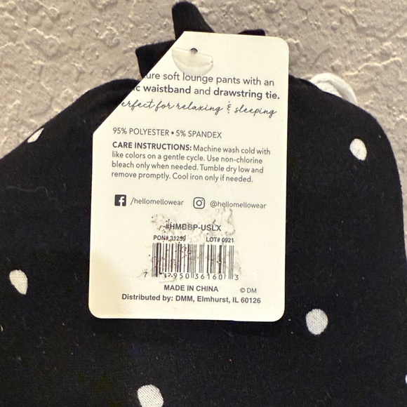 Hello Mello Women's Black Lounge Pants - Picture 3 of 7